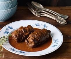 Kapsy z vepřového plecka plněné kyselým zelím