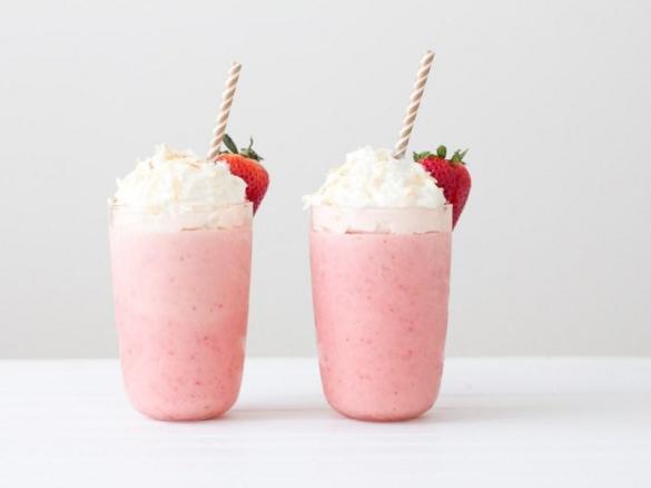 Mléčný jahodový nápoj