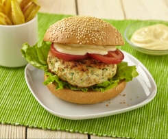 Zázvorové kuřecí burgery s limetkovou majonézou