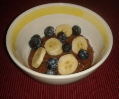 Snídaňová kaše z rýžových vloček s čerstvým ovocem