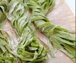 Špenátové těstoviny