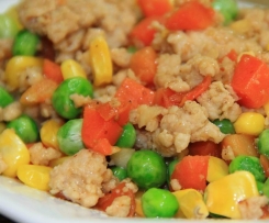 Sójové maso s bramborem a zeleninou