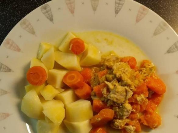 Vepřové kostky v mrkvi