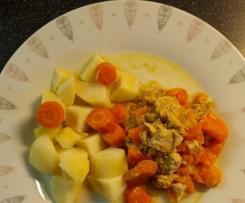 Vepřové kostky v mrkvi