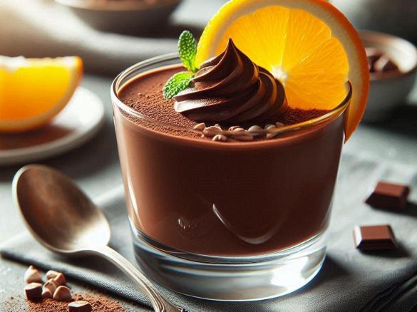 Čokoládovo-pomerančové Mousse
