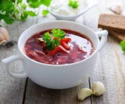 BORŠČ s dvěma druhy masy a klobásou