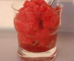 Jahodový sorbet