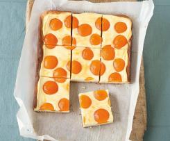 Tvarohový koláč s broskvemi