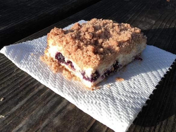 Borůvkový koláč s tvarohem