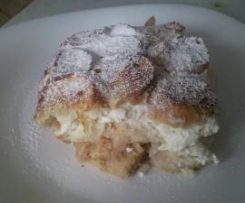 Žemlovka s tvarohem a jablky