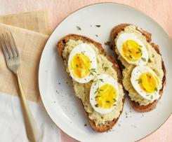 Vajíčková pomazánka se lněným olejem a semínky