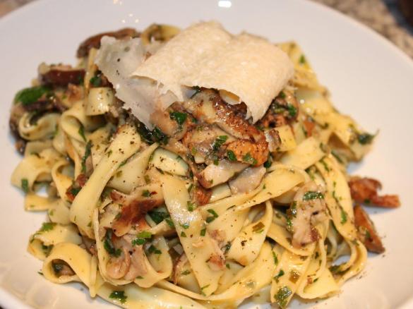 Tagliatelle s hříbky