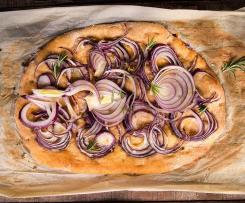 Italský chléb s cibulí - Focaccia