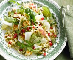 Špaldový salát s kuřecím masem