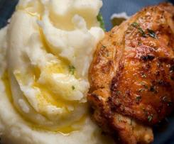 Bramborová kaše z neloupaných brambor