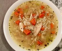 Rýžová polévka s mrkví