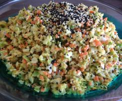 Kedlubnový salát se šunkou