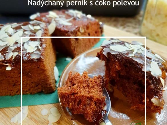 Nadýchaný perník s čokoládovou polevou (VEGAN)