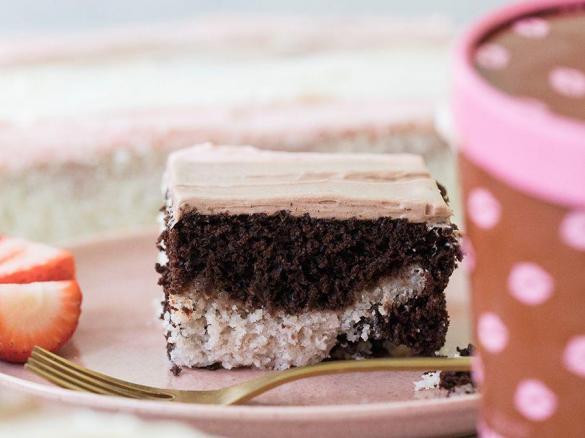 Jahodové řezy s pudinkem